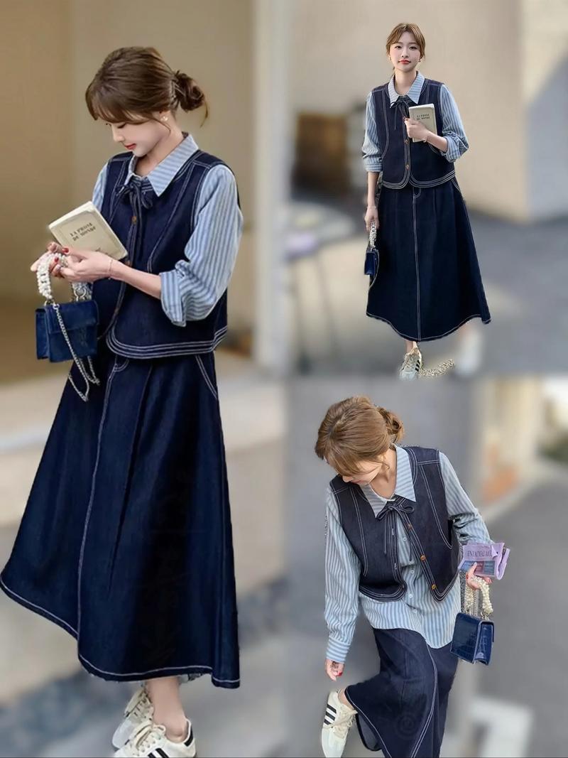 马甲式半身裙怎么搭配