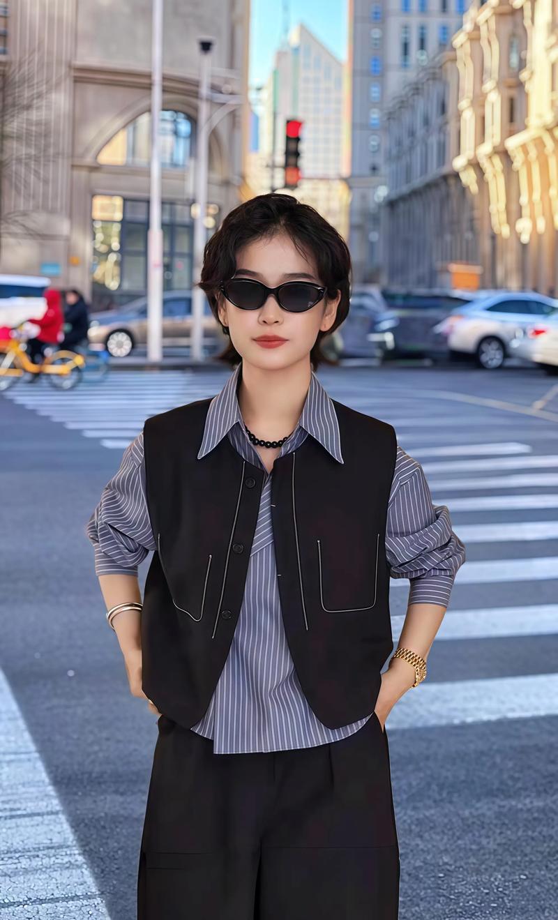 短款西装马甲怎么搭配衣服好看