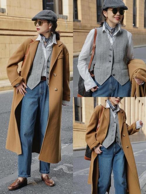 棕色风衣外套怎么搭配衣服图片大全