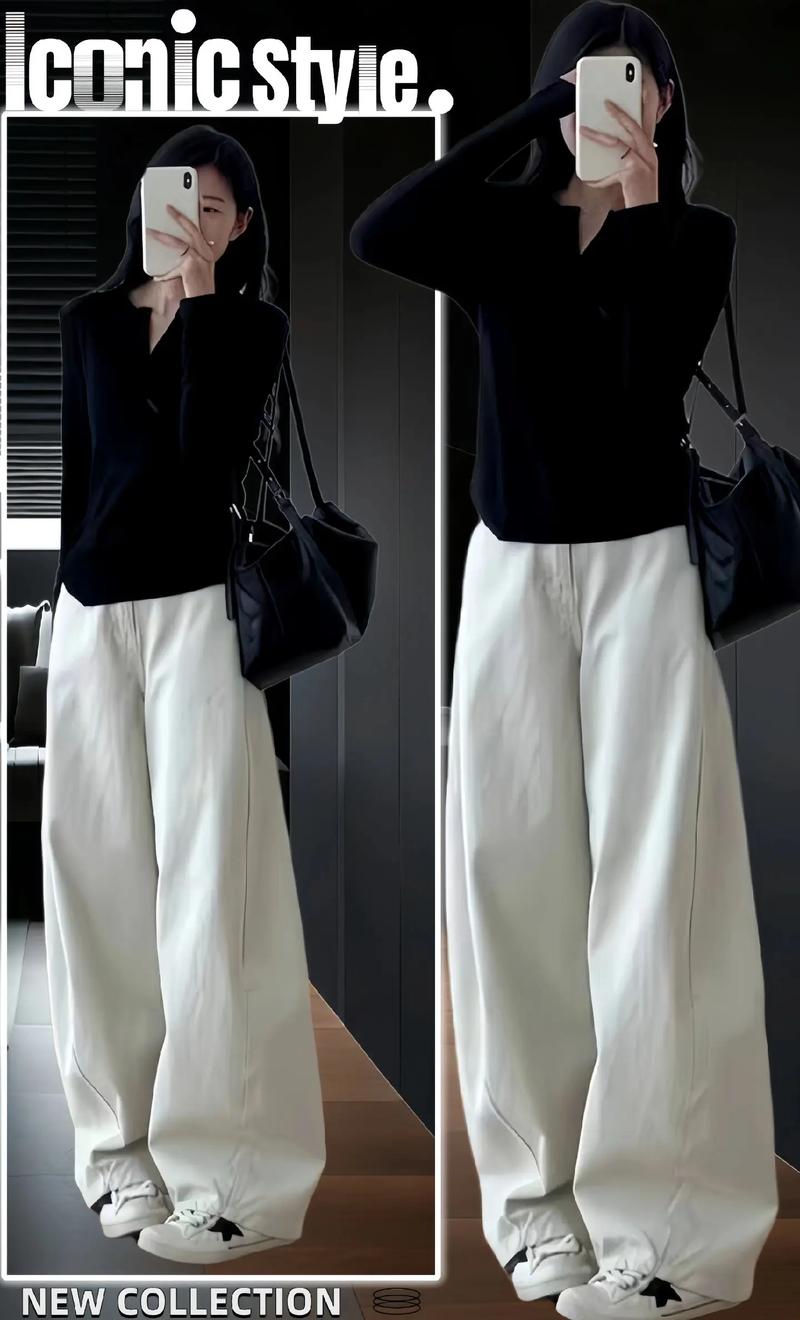 宽松上衣下面怎么搭配裤子