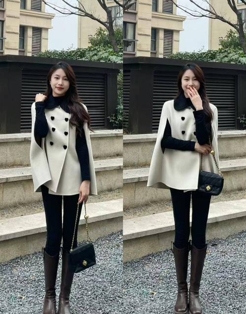 斗篷大衣怎么搭配下装长