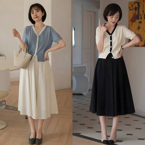 长的半身裙怎么搭配上衣