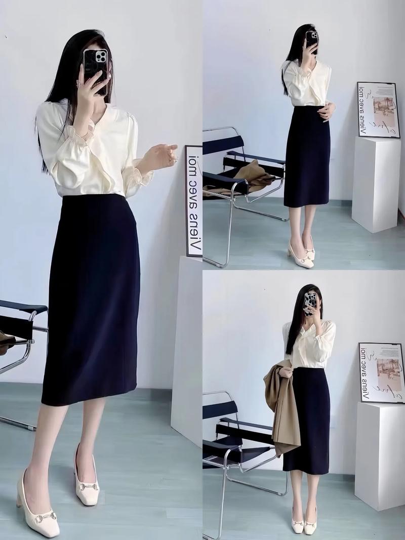 长的半身裙怎么搭配上衣