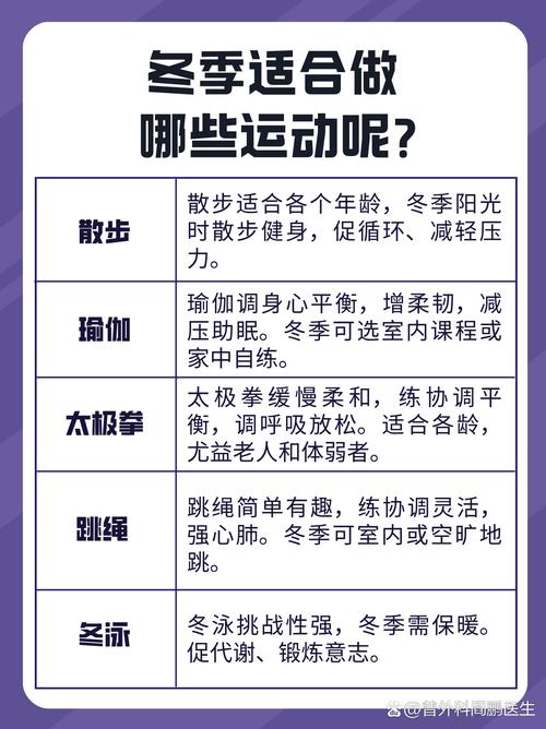 冬天适合什么运动