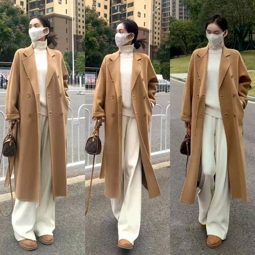 棕色外套配什么裤子