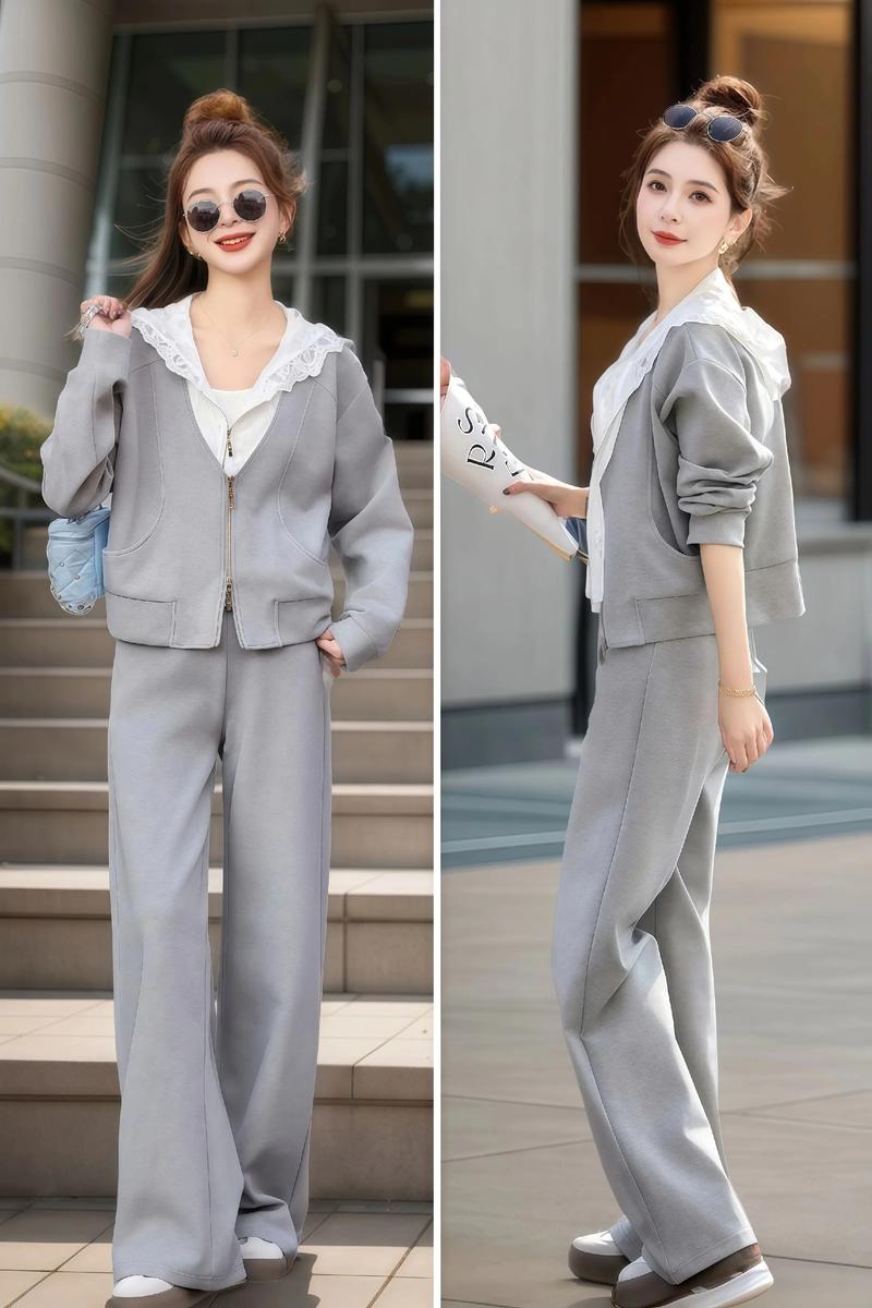 女士中长卫衣怎么搭配图片