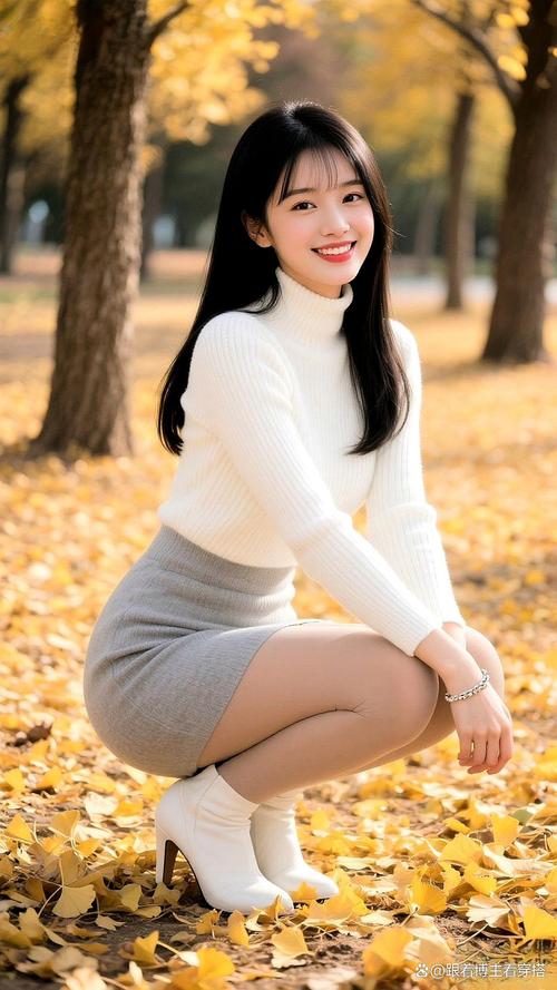 白色毛衣裙怎么搭配图