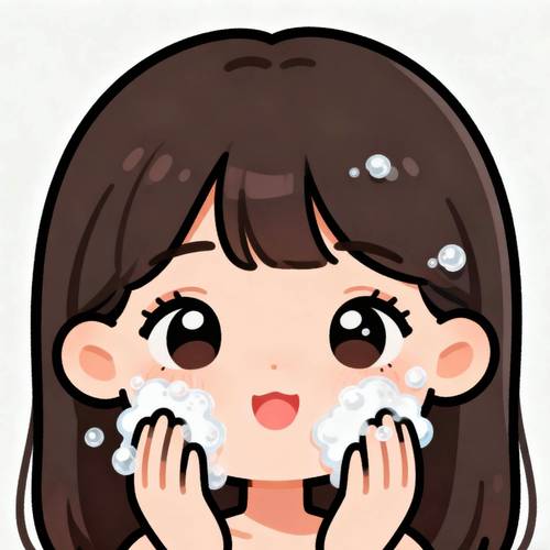 有女孩头像的洗面奶