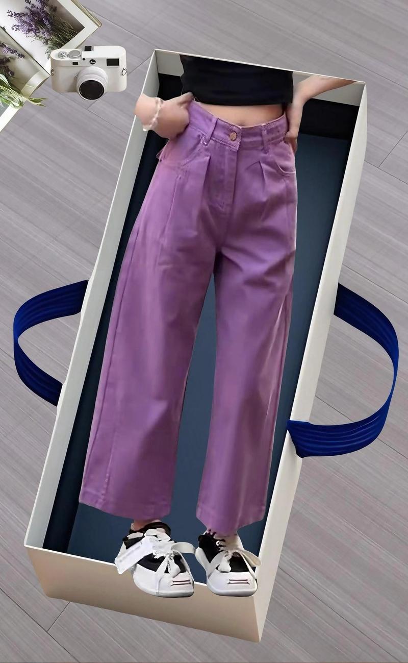 紫色裤子配什么衣服